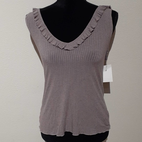 NWT PROJECT SOCIAL T lilac ribbed top, $30 - Picture 1 of 6